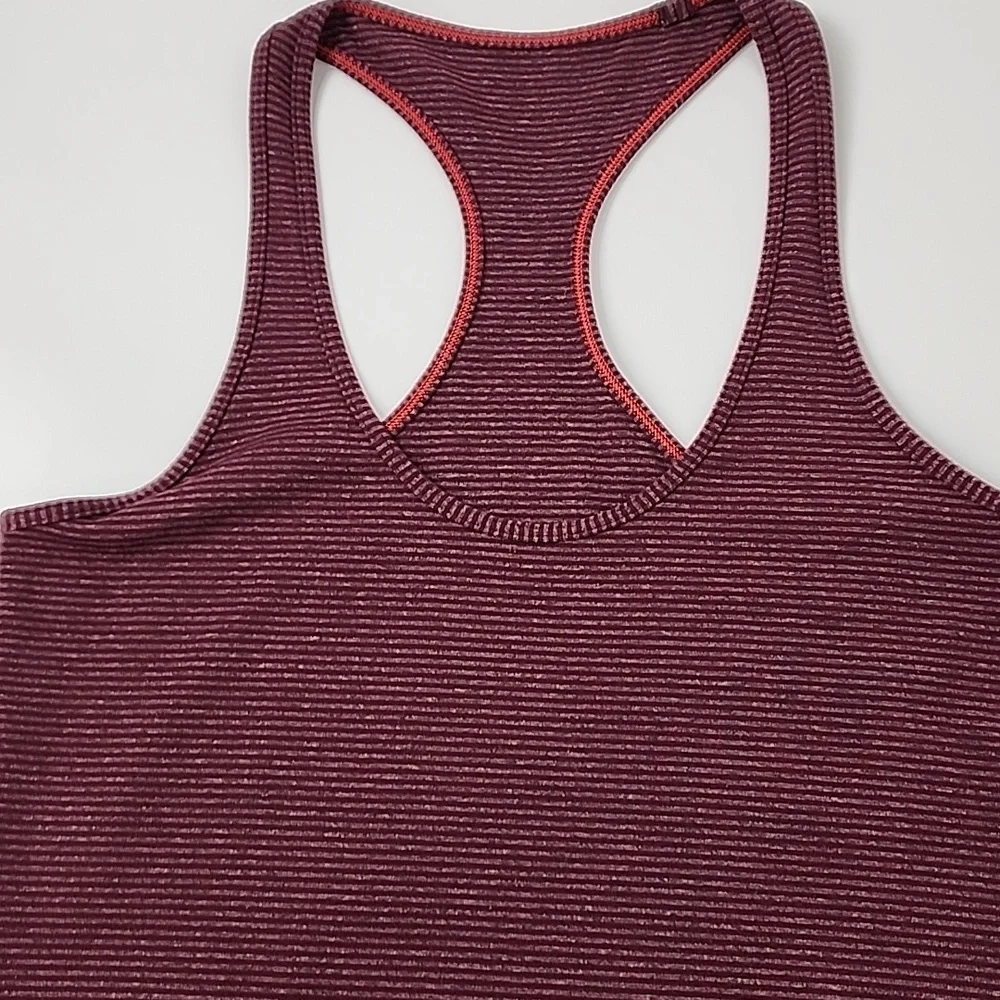 Lululemon Cool Racerback Tank Top Maroon - Picture 9 of 11